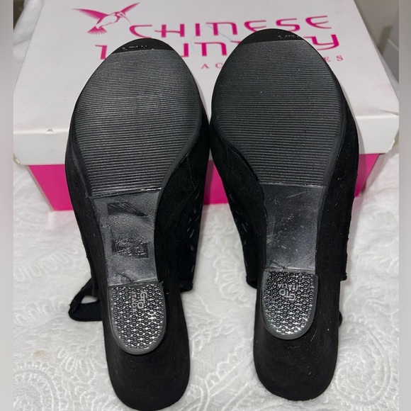 Chinese Laundry Z Midnight Dance Wedge Like New (Worn Once @ Sit-Down Event) - Picture 8 of 11